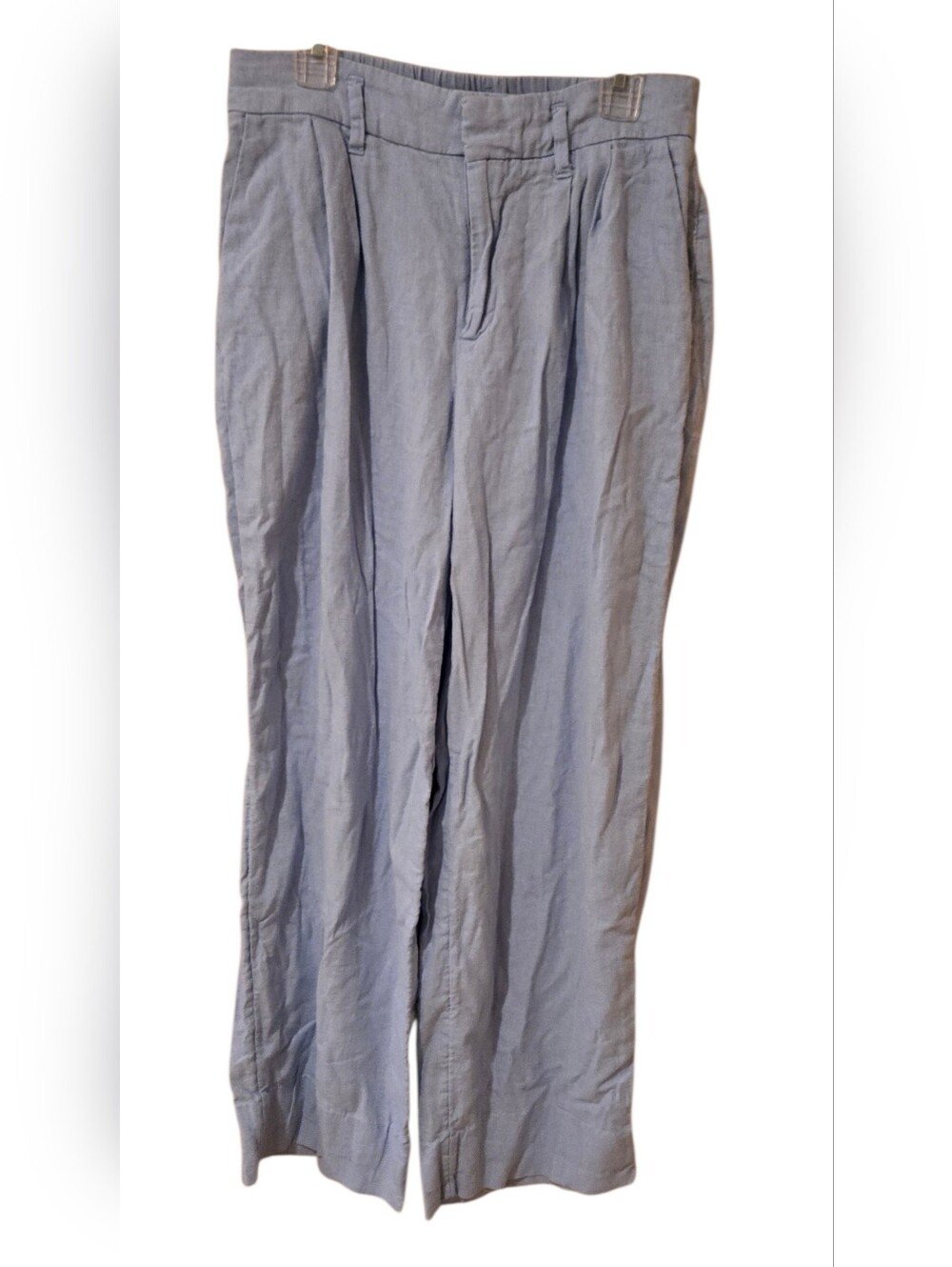 A New Day Linen Blue Pants Size 2